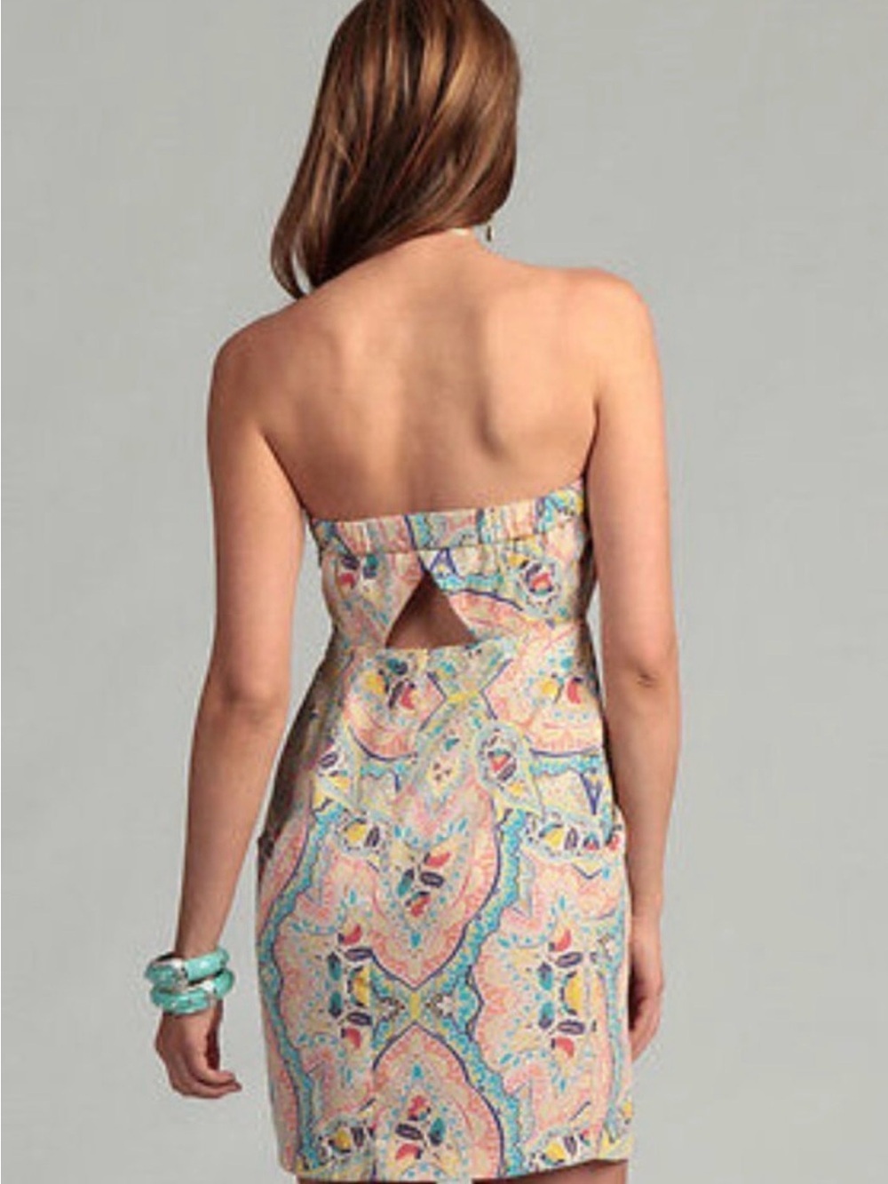 Jessica Simpson strapless Samara Moroccan Dress with pockets